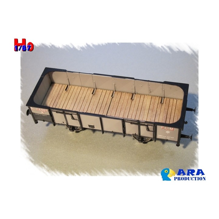 Plancher bois pour tombereau 4 portes PLM REE