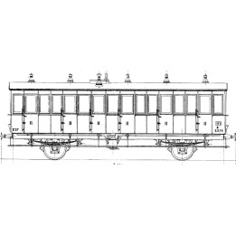 K162  Voiture Est 2 essieux portières et toilettes type B5t