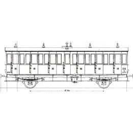 K163  Voiture Est 2 essieux portières et toilettes type C6t