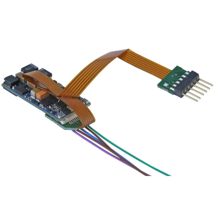 Décodeur LokSound V5 micro 6 poles préprogrammé vapeur + interface