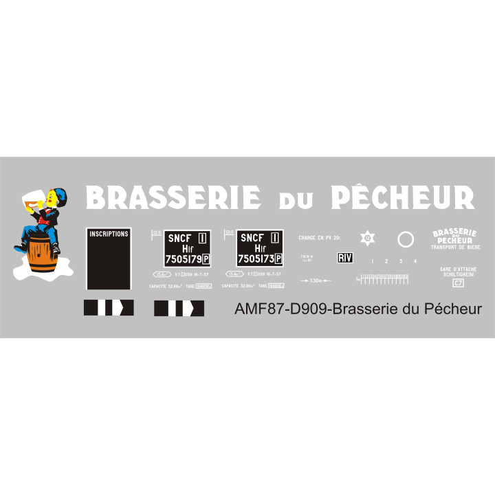 Déco isotherme Brasserie du Pécheur SNCF