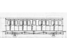K166  Voiture Est 2 essieux portières et toilettes type AB4st