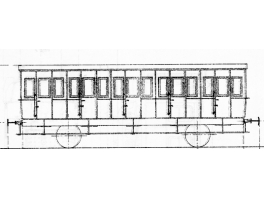 K167  Voiture Est 2 essieux portières et toilettes type B5