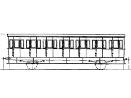 K170  Voiture Est 2 essieux portières, avec custodes, type C7