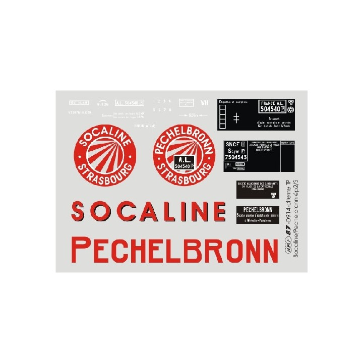 Déco citerne Pechebronn/Socaline AL et SNCF