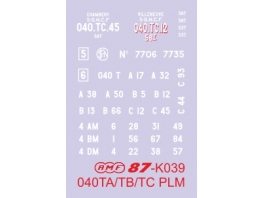 K0392 kit 5-040TC SNCF ex- 4DM PLM