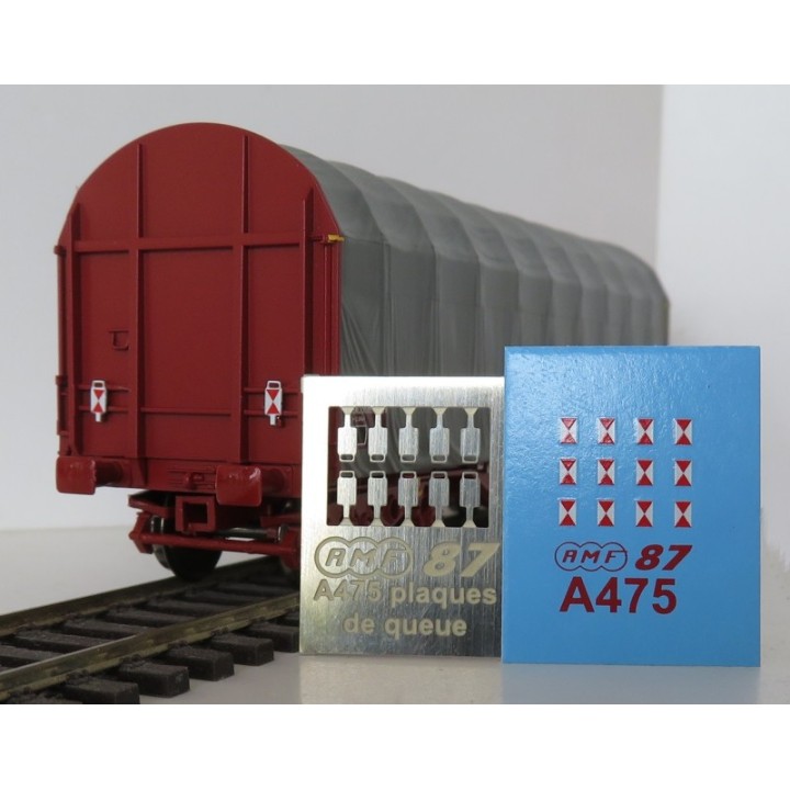 A475 10 plaques de fin de convoi actuelles