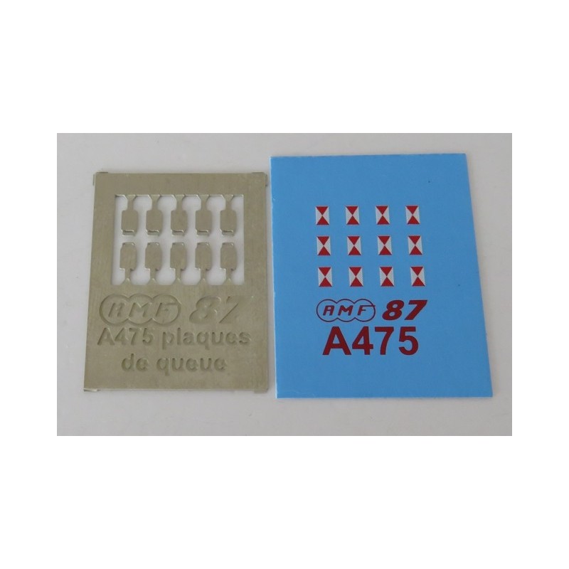 A475 10 plaques de fin de convoi actuelles