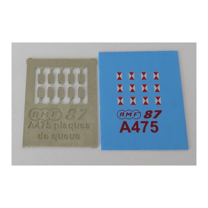 A475 10 plaques de fin de convoi actuelles