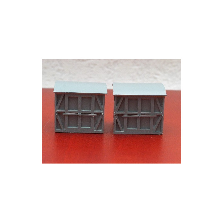 K123  2 cadres pour truck à bagages version bois
