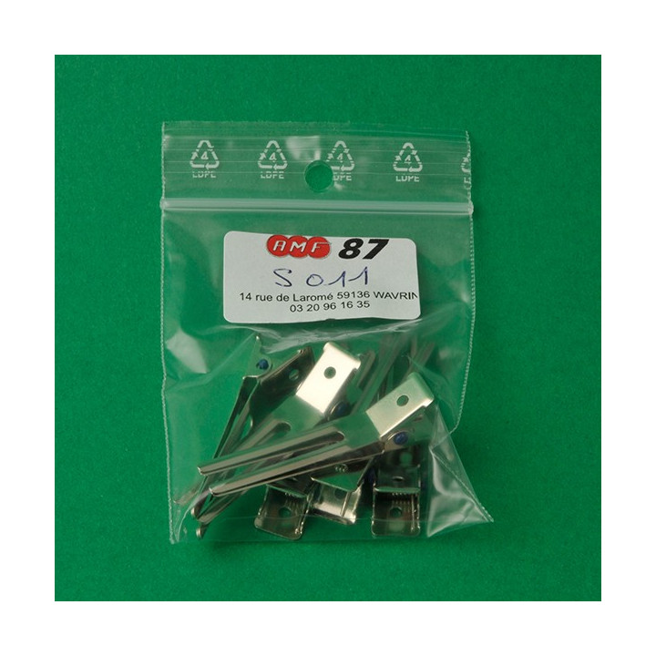6x pinces de maintien en acier