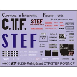 Déco isotherme/réfrigérant CTF/STEF PO/SNCF ép2 et 3