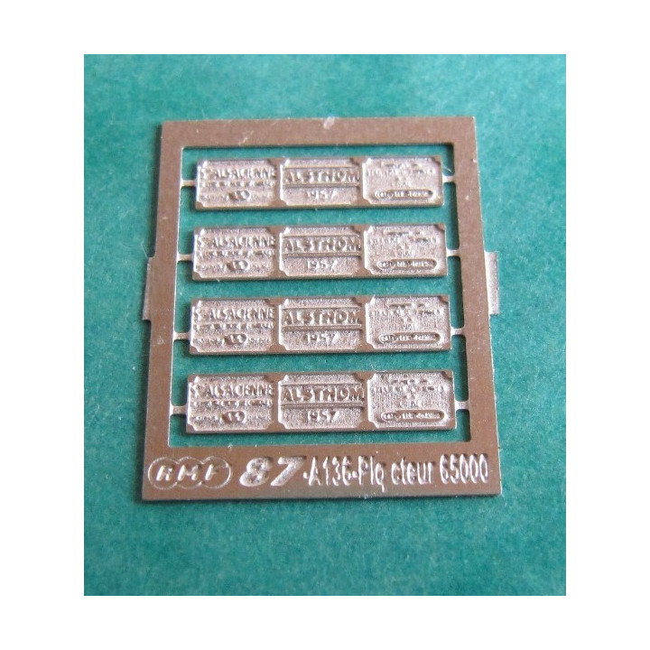 4 plaques constructeur pour CC65000 ou 060DB