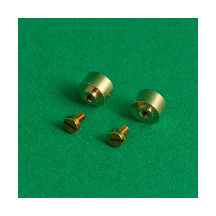 4 Pivots décolletés en laiton pour bogies AMF87