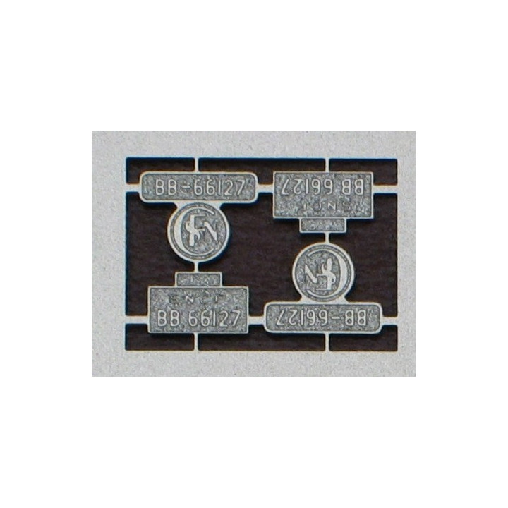 1 jeu de plaques d'immatriculation pour 040DG/BB66000