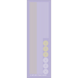 Filets blanc + jaune pale pour locomotives 