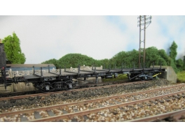 K231  Wagon plat à ranchers à bogies