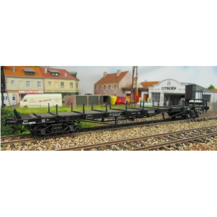 K234    Wagon plat à ranchers à bogies OCEM