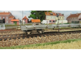 K235  Wagon plat à ranchers à bogies OCEM